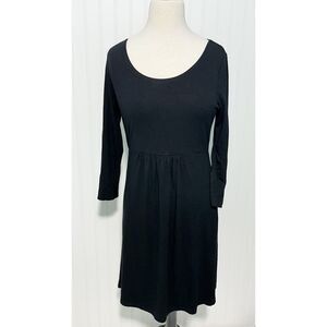 Boden Women's Janie Day‎ Cotton A-Line Dress Black Size 10L